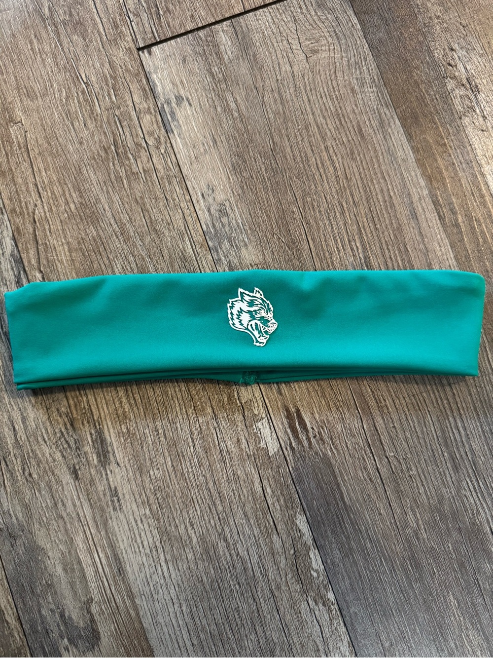 Darc Sport Teal Women's Headband with White Wolf Logo